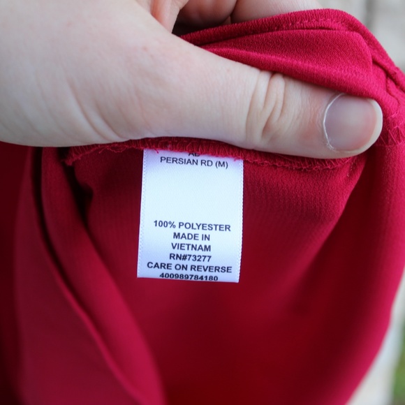 Persian Red Ruffle Tank Top - Picture 4 of 6